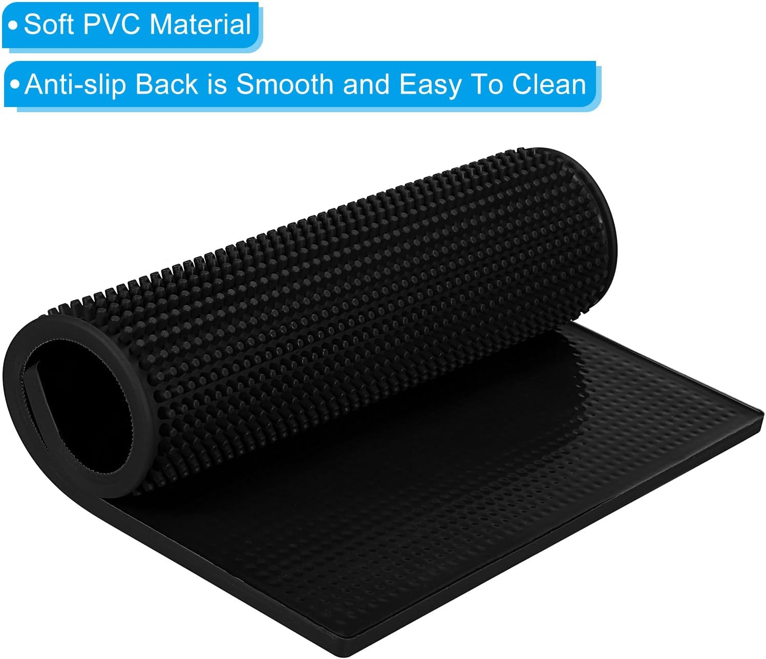 PATIKIL bar mat rolled up, showing material and anti-slip back