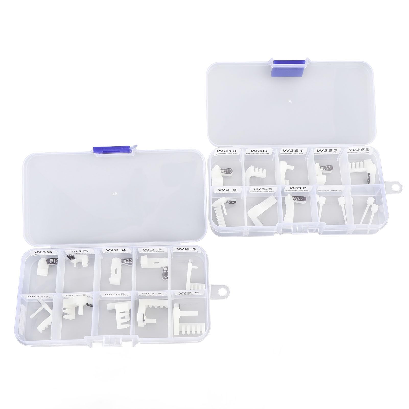 Eujgoov Set di Strumenti Pettine di Ricambio per Testina HDD da 24 Pezzi, Kit di Riparazione del Disco Rigido per Il Recupero dei Dati | Plastica ABS modellata di precisione, set da 24 pezzi, pettini per la testa multi-modello, separazione della testa sen