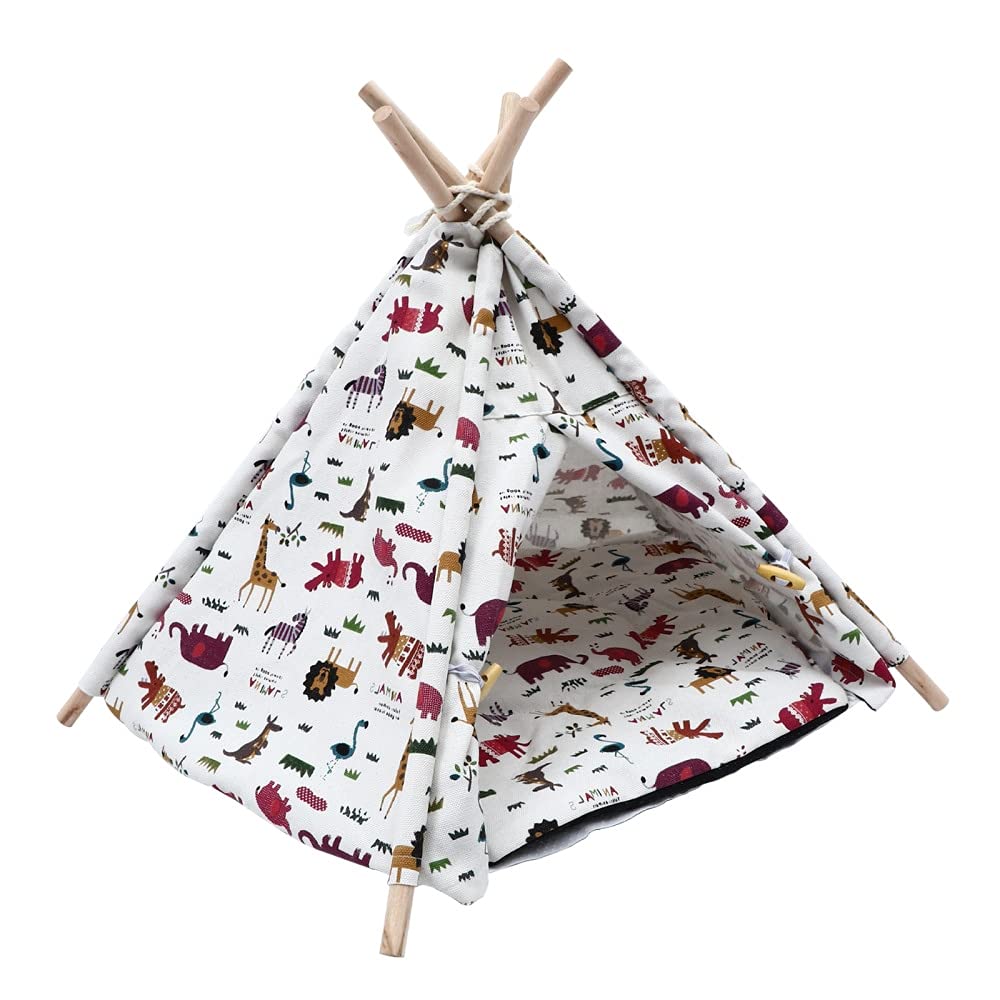 Perros y Gatos Pet Pad Cama DE CORAZA DE Perro Cama IMPRIMADA Caja DE Cable Porte Porte PUERTE DE PERTURA DOGER por Dog House CASA DE Pet Cama