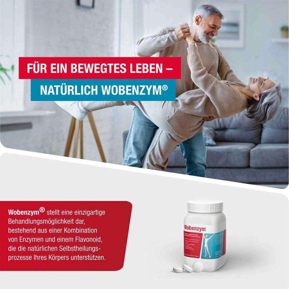 Wobenzym | Entzündungshemmendes Arzneimittel mit Enzym-Komplex | Bromelain, Trypsin und Rutin | Aktiviert die Selbstheilungskräfte & unterstützt den Körper bei der Abwehr von Entzündungen (800 Stück)