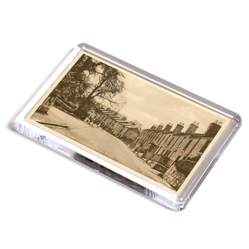 FRIDGE MAGNET - Vintage Derbyshire - Miles Ash Lane, Darley Abbey