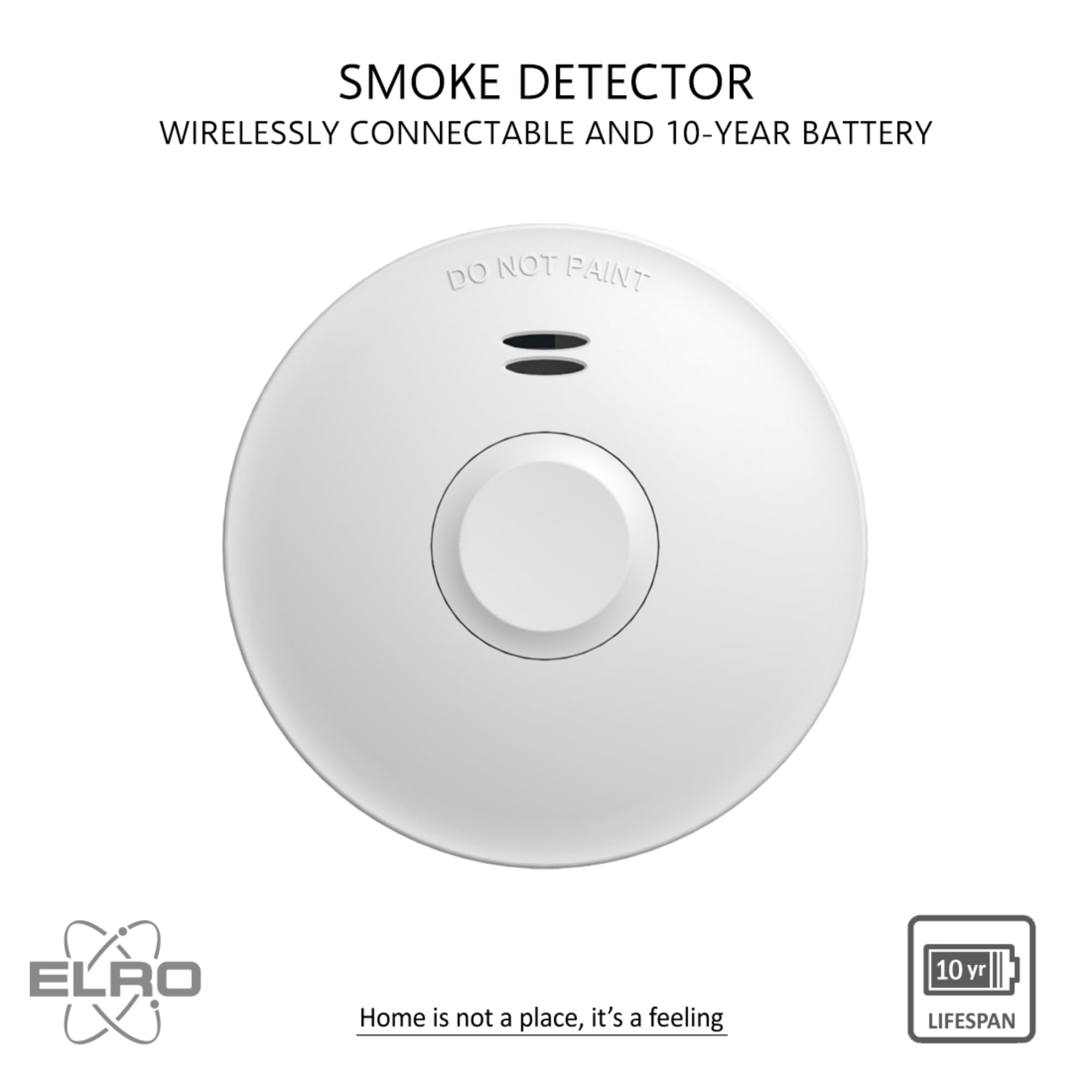 ELRO FZ5010R Detector de Humo por Radio con batería de 10 años - Cumple con la Norma Europea EN14604