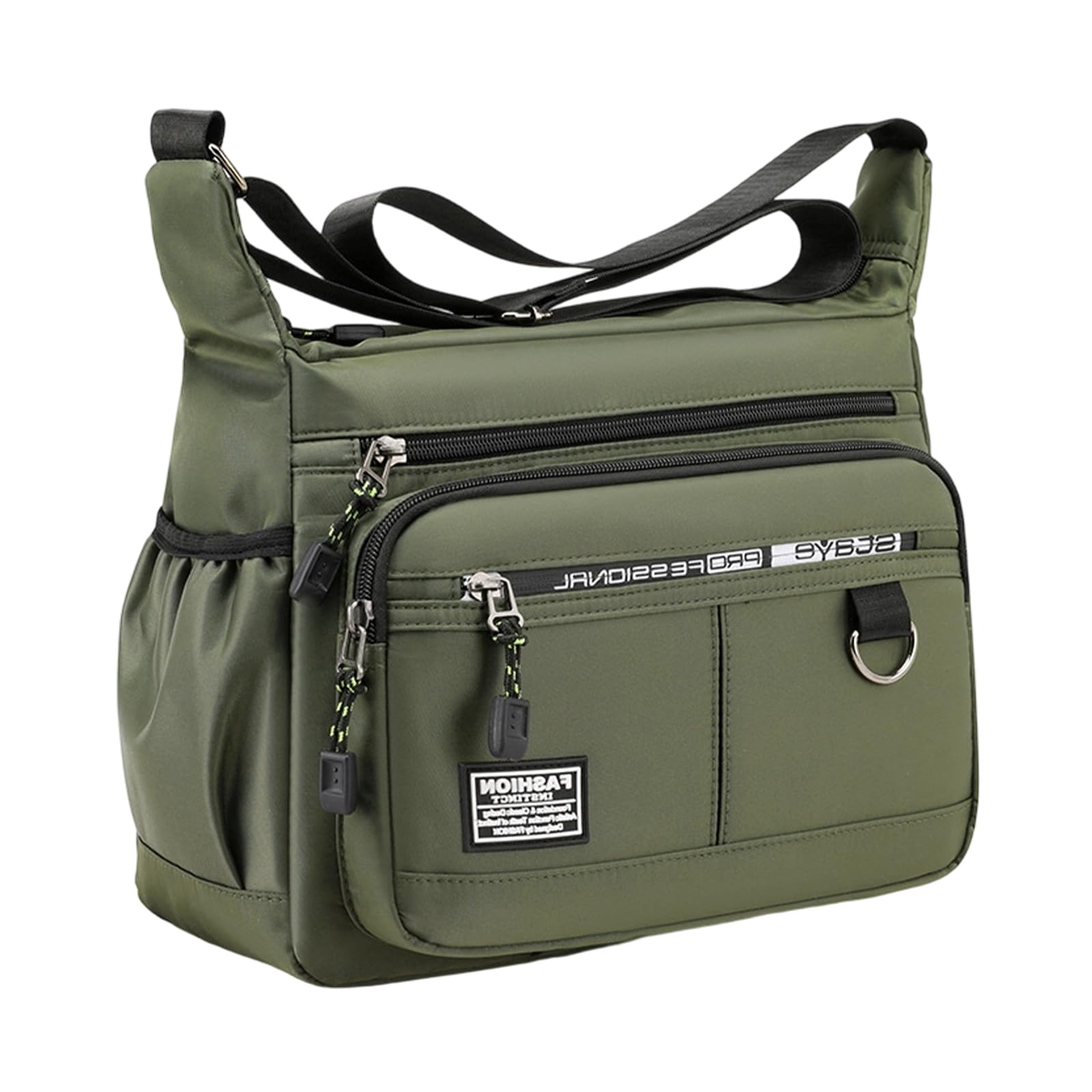 BWANGIAO Oxford Fabric Shoulder Bag With Multiple Compartments Adjustable Shoulder Strap For Commuting Hiking Outdoor Travel