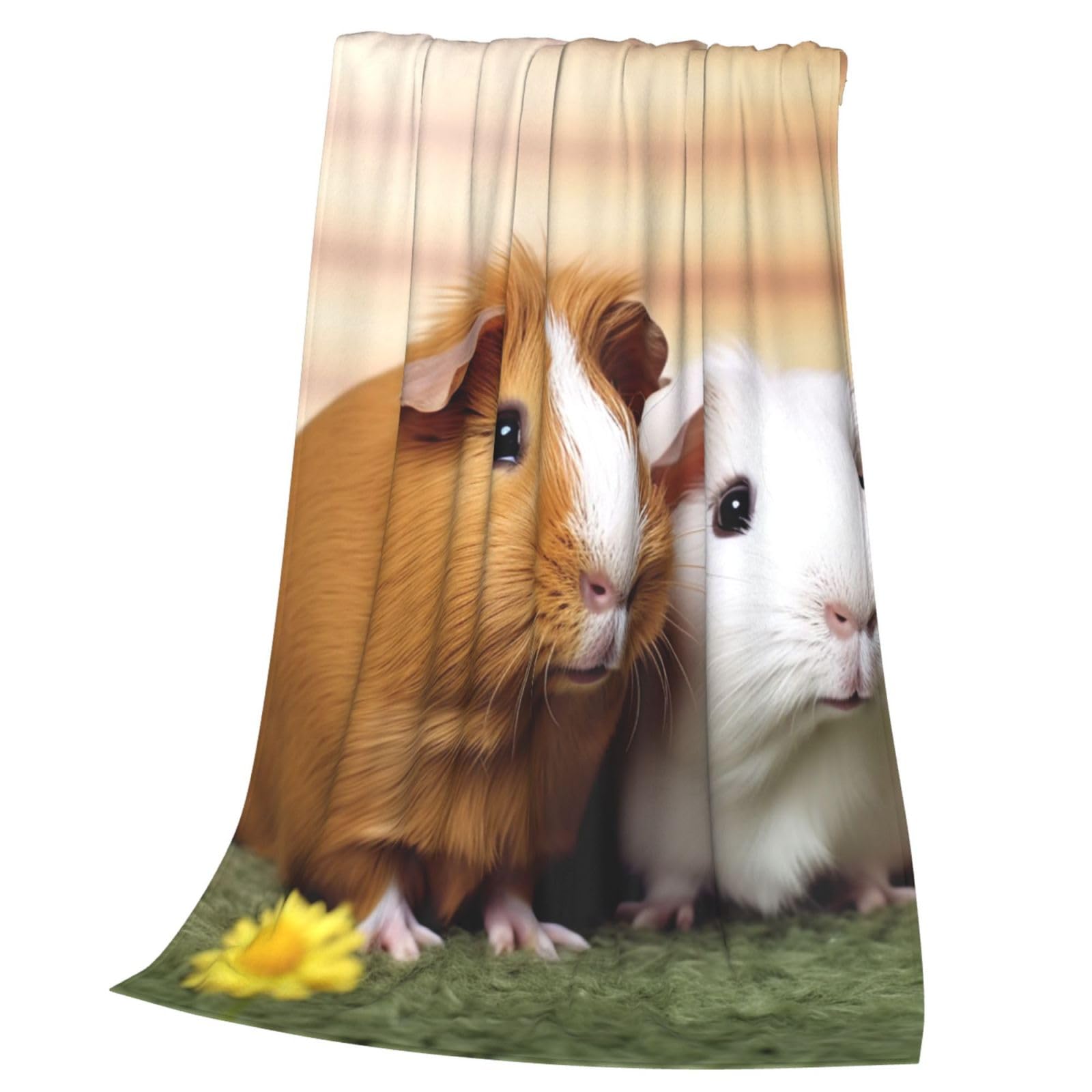 Couverture canapé cochon d'Inde plaid flanelle microfibre toutes saisons