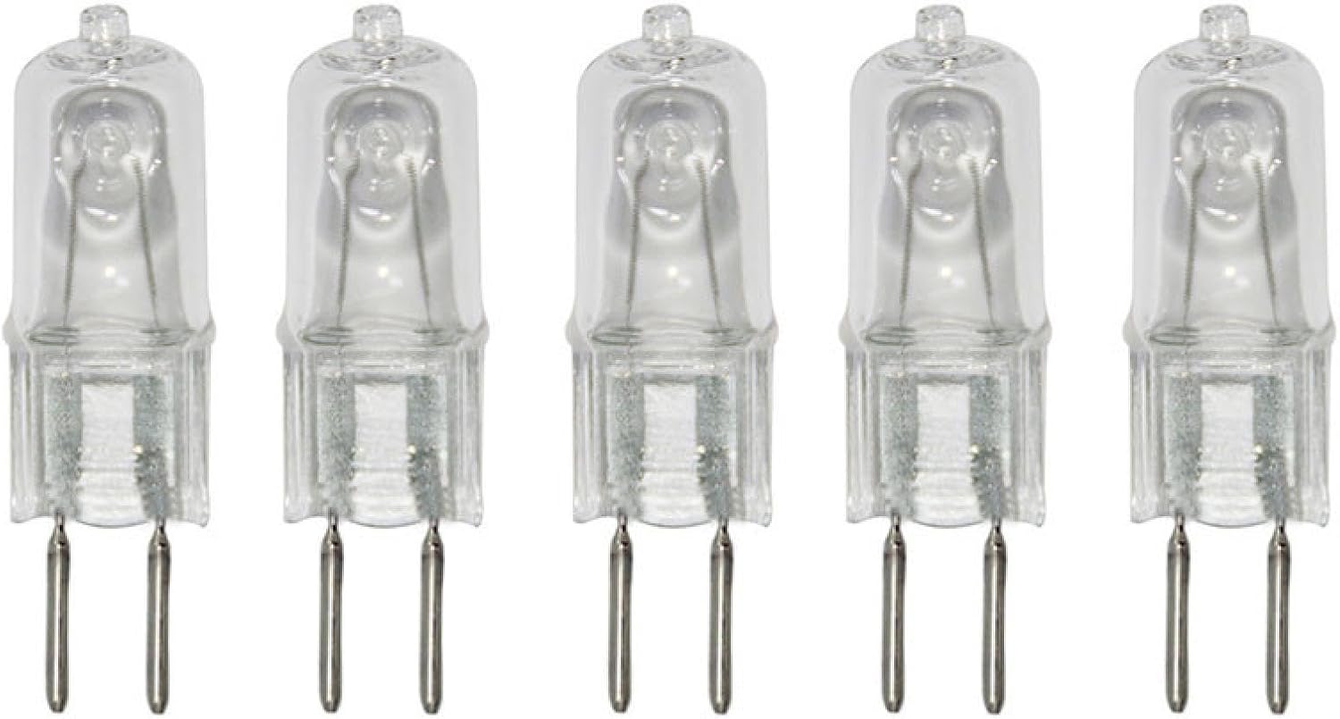 Capsule G5.3 Halogen Bulb 220V 35W T4 Jcd Type G5.3 Base Bi-Pin Light Bulbs G5.3 Dimmable G5.3 Halogen Light Bulbs Warm White 10Pc 35W