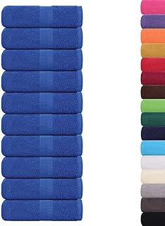 Generico Kangqiling - 136706 - Toallas para jabón, 10 unidades, color azul, 30 x 30 cm, 360 g/m², 100% algodón, color azul