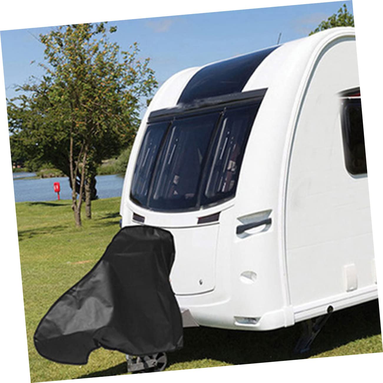 ULTECHNOVO 3piezas Cubierta Protectora De Enganche para Remolque Funda De Protección para Acampada y Viajes Caravanas Material Resistente y Duradero