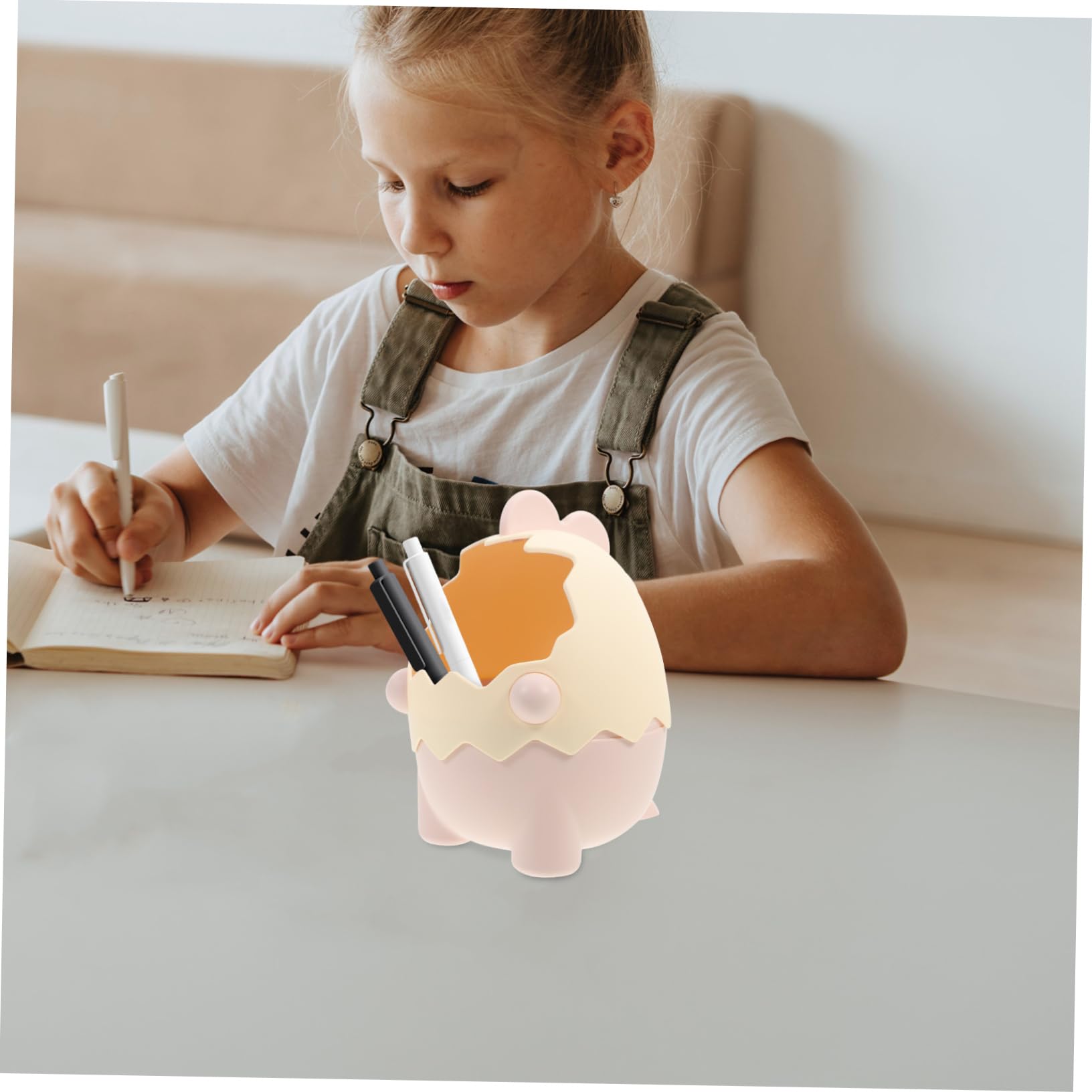 SHINEOFI 5 Pcs Dinosaure Coquille D'Oeuf Porte-Stylo Crayons Joli Support Bureau Porte-Stylo Organisateur Bureau Porte-Stylo En Plastique Pinceau De Maquillage Seau Porte-Stylo De Dessin