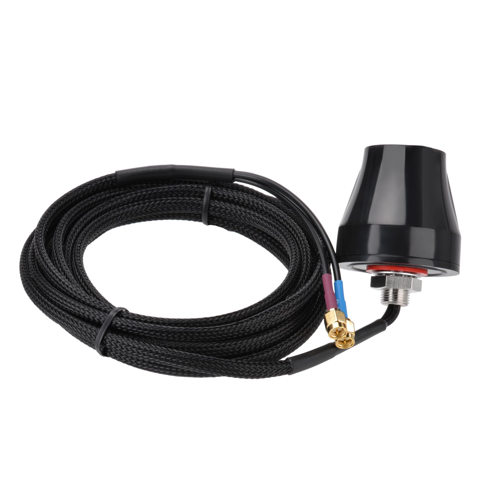 SUPERBAT Antenne combinée GPS cellulaire 4G LTE avec support fixe - Antenne MIMO SMA compatible avec routeur mobile industriel 4G LTE - Caméra de sécurité - Modem de passerelle IoT cellulaire