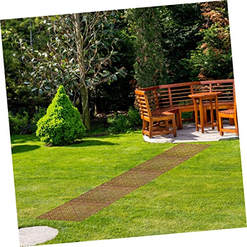 Housoutil 2 Stuks Tuinmat Rubberen Vloertegels Buiten Tuin in Elkaar Grijpende Tegels Kunststof Tuintegels Kunststof Straatstenen Loopbrug Buiten Douchemat Wasmachine Plastic Antislip - Image 5