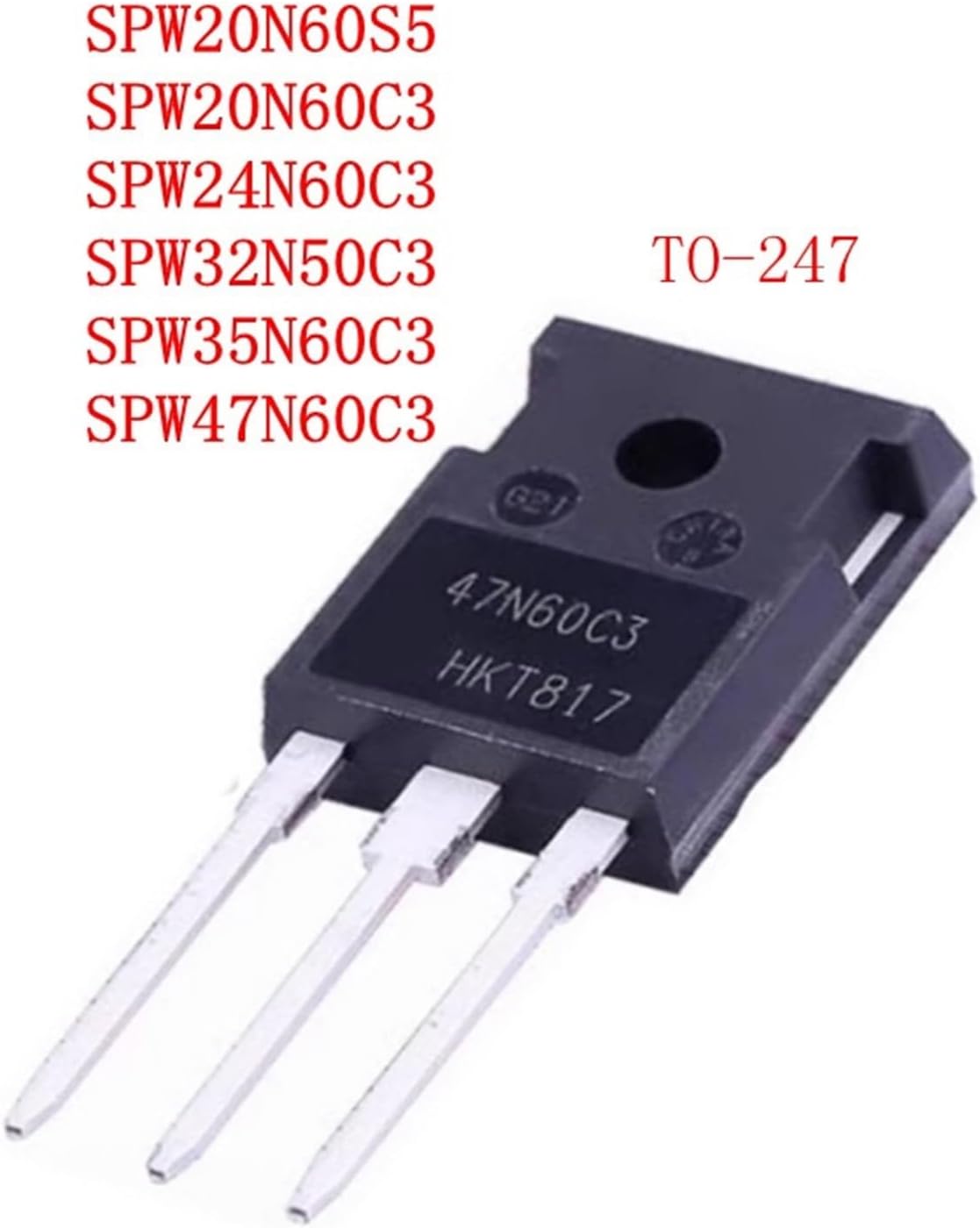 SPW20N60S5 SPW20N60C3 SPW24N60C3 SPW32N50C3 SPW35N60C3 SPW47N60C3 TO-247 5Pcs(SPW24N60C3)