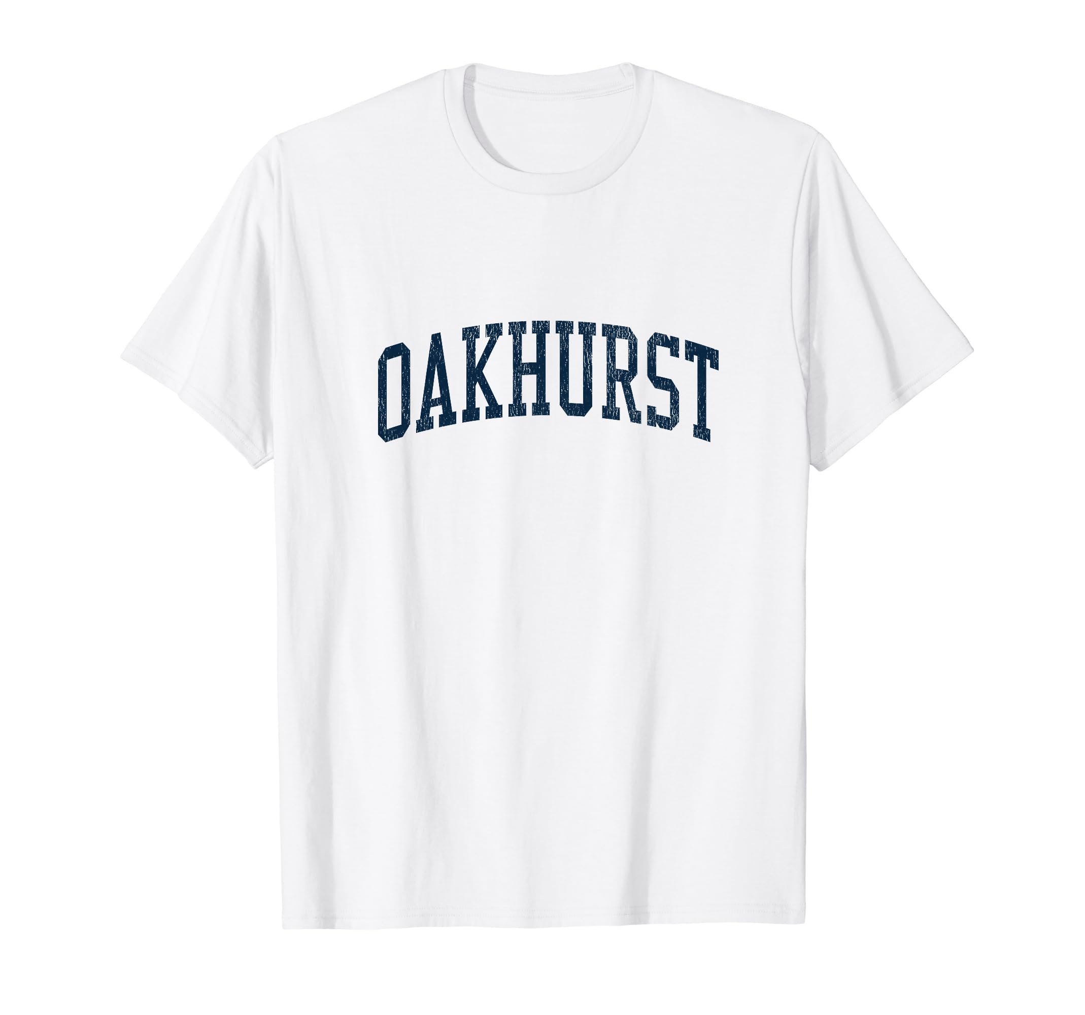 Oakhurst TX Vintage Athletic Sports JSN2 Navy Print T-Shirt