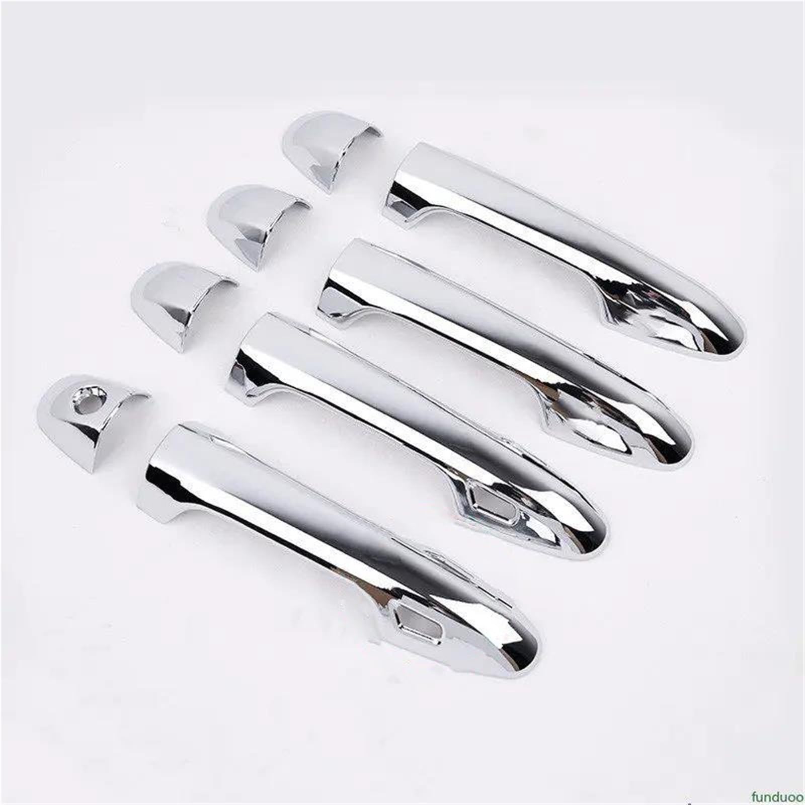 Yytemd Handle 2 Sensors Car Accessories Exterior Door Handle Bowl Cover For Toyota For Rav4 Xa40 2014-2018 Chrome(Handle 2 Sensors)