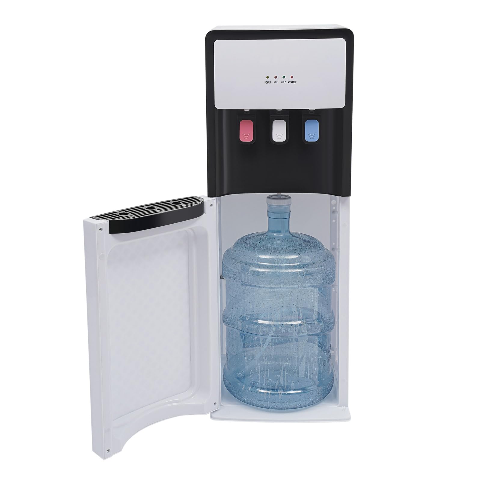 Dispenser per acqua con caricamento inferiore, Dispenser d'acqua da banco da 500W per acqua calda e fredda, 3 uscite Dispenser d'acqua potabile Raffreddatore d'acqua elettrico per uso privato e