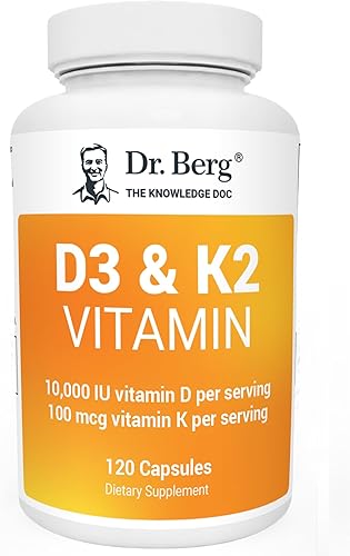 Dr Bergs Vitamina D3 K2 con aceite MCT incluye 10000 UI de vitamina D3 100 mcg MK7 de vitamina K2 sales biliares purificadas zinc y magnesio para Dr Bergs Vitamina D3 K2 con aceite MCT incluye 10000 UI de vitamina D3 100 mcg MK7 de vitamina K2 sales biliares purificadas zinc y magnesio para