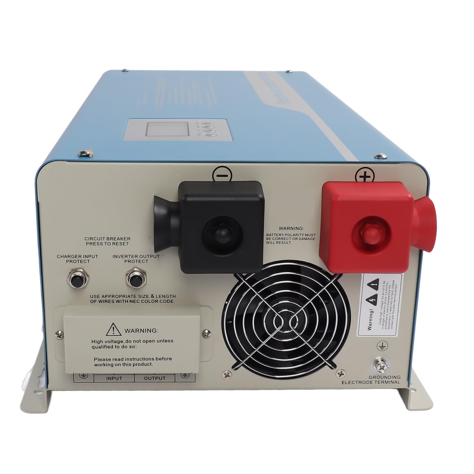 Generic Cargador Inversor de Onda Sinusoidal Pura, Cargador MCU ABS de Doble Potencia, Protección Total, a Prueba de Golpes para el Hogar (24V)