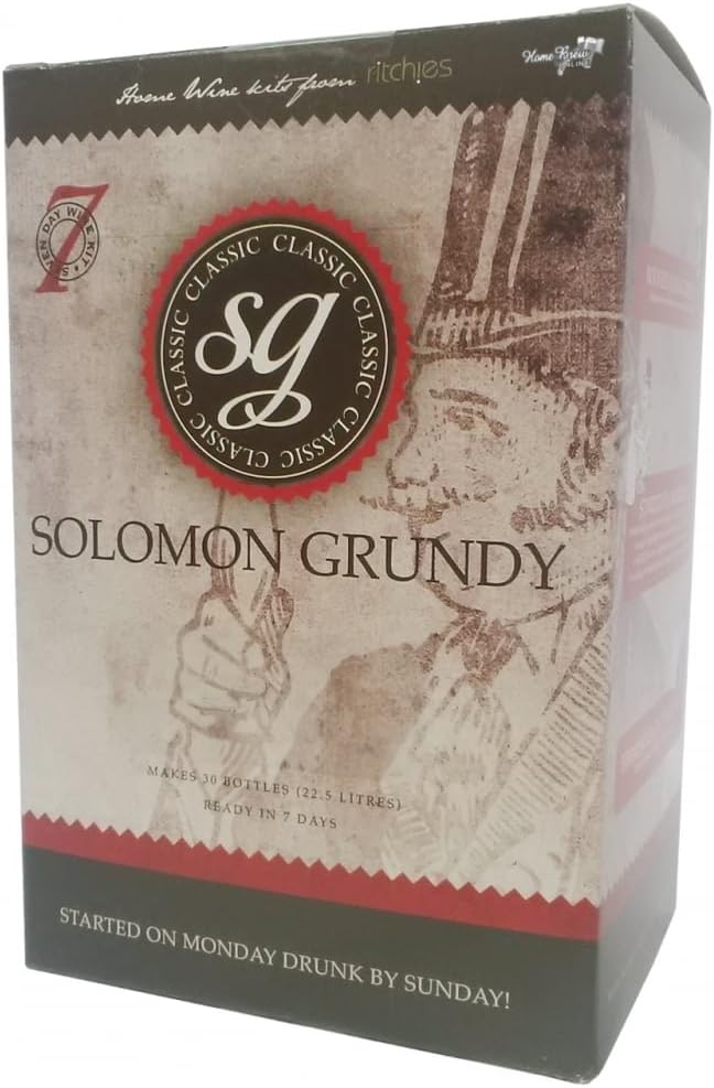 Solomon Grundy Rose 30 Bottle Home Brew Wine Kit Amazon.co.uk Home & Kitchen