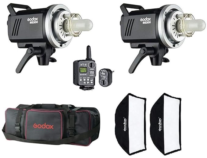 GODOX MS300F Studio Light Kit Strobe 300Ws GN58 5600K Bowens Mount