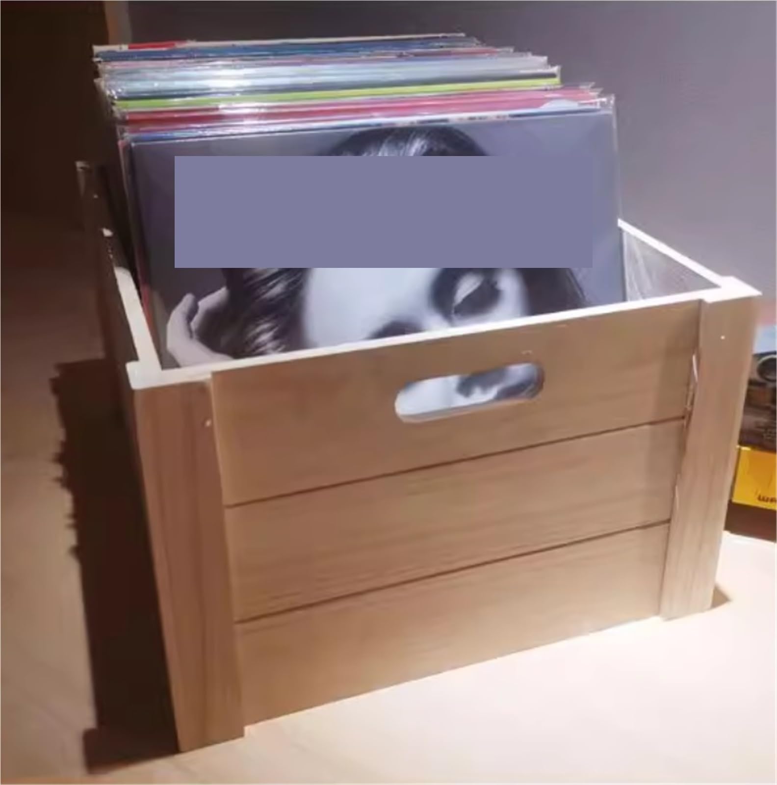 Porta Vinili Porta CD Contenitore Portaoggetti for CD/Dvd, for Ufficio, Scrivania, Camera da Letto Porta Dischi Vinile