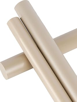 PEEK Round Stock Rod, Natural Plastic Bar for CNC Machining and Custom Fabrication,12mmx150mm | Polyether ether ketone material for custom fabrication, CNC projects, precision cutting, prototyping,