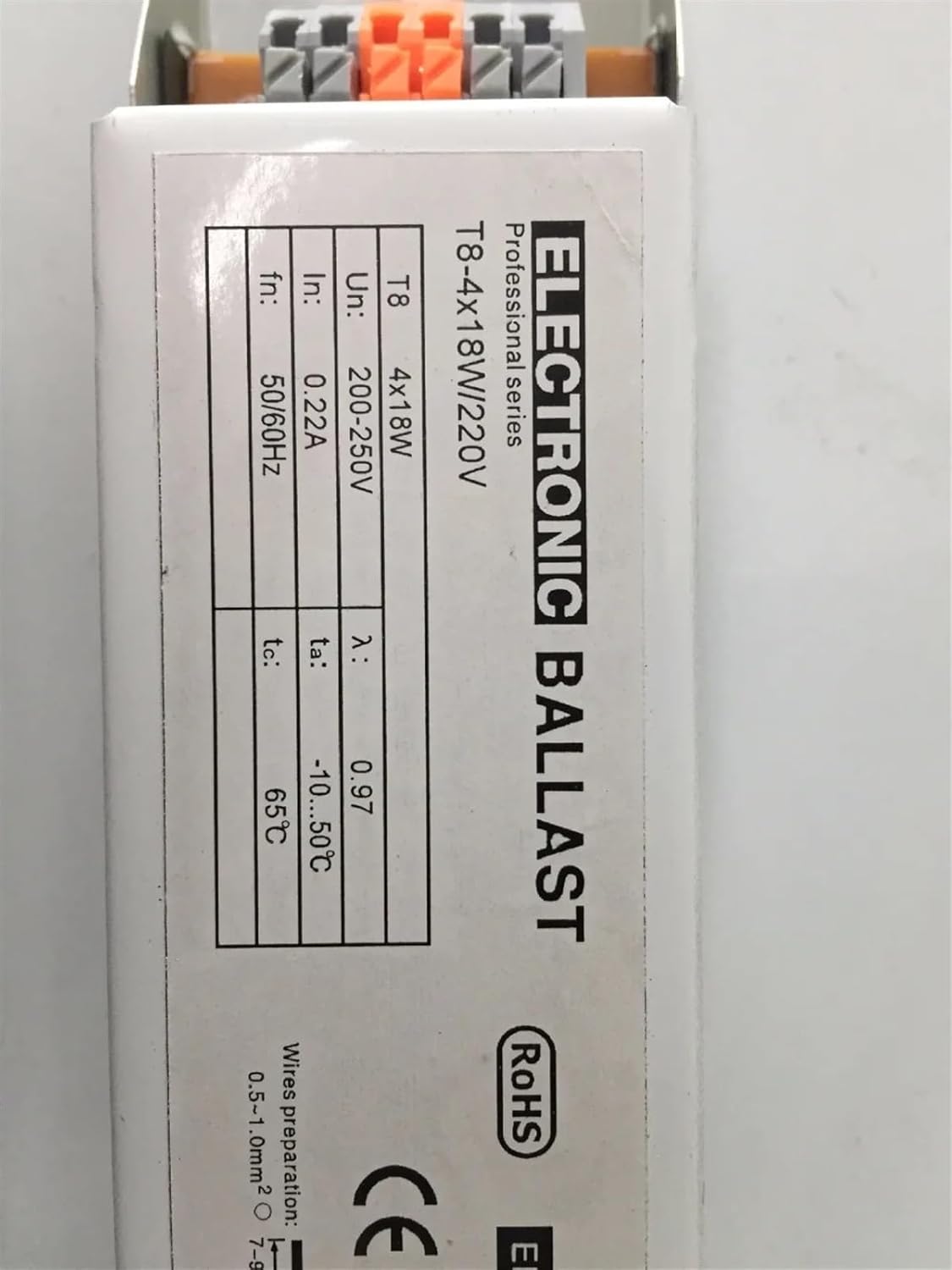 1pc 0.32A 220V 50/60HZ T8 4X18W Electronic Ballast BOWI-T8-4X18W