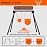 Highwild AR500 Steel Targets System 3/8 Inch Thick Complete Steel Shooting Targets with Stand, 6 + 10 Shooting Gongs with 1 Stand & 2 Mounting Kits