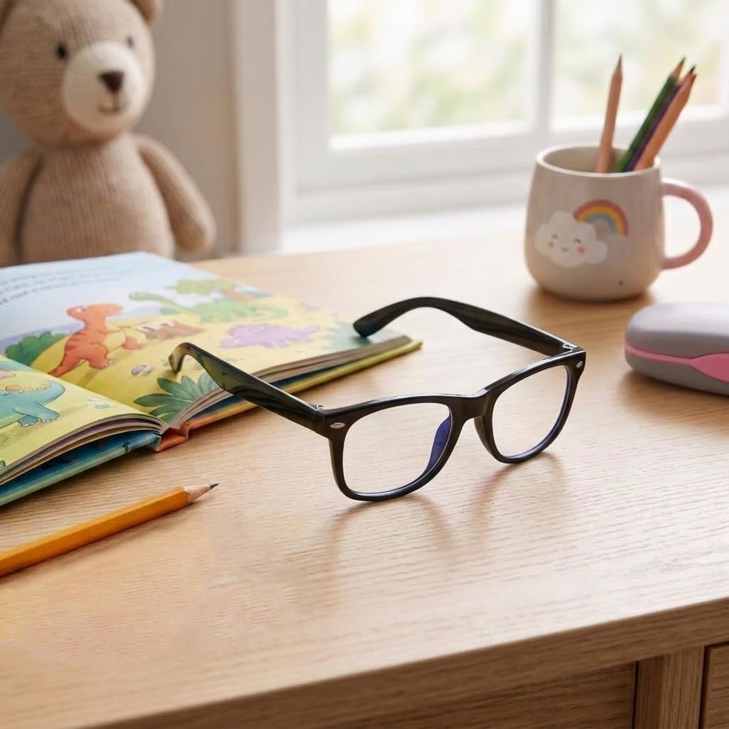 Kids Blue Light Blocking Glasses Rectangle Digital Boys Girl Age for 5-12 image 4