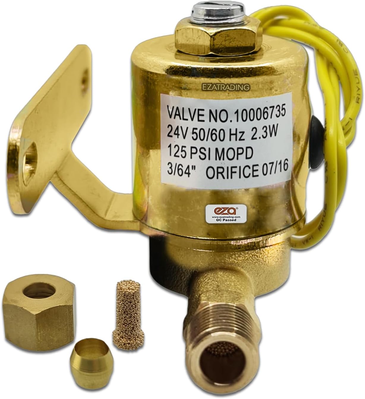4040 Humidifier Solenoid Valve 10006735 for Aprilaire 400, 500, 600 and 700 series Whole House Humidifier 24V, 3/64″ ORIFICE 07/16-1 Year Warranty