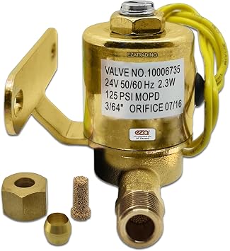 4040 Humidifier Solenoid Valve 10006735 for Aprilaire 400, 500, 600 and 700 series Whole House Humidifier 24V, 3/64 ORIFICE 07/16-