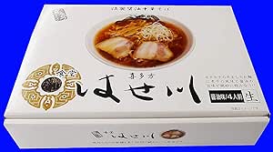 らーめん　喜多方ラ-メン はせ川　4人前（麺110ｇ×4、ス－プ47ｇ×4）
