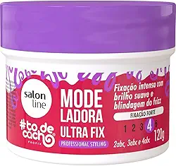 Salon Line, Modeladora Ultra Fix, #TodeCacho, Fixação Forte, Vegano - Para Cabelos Ondulados, Cacheados e Crespos, 120g