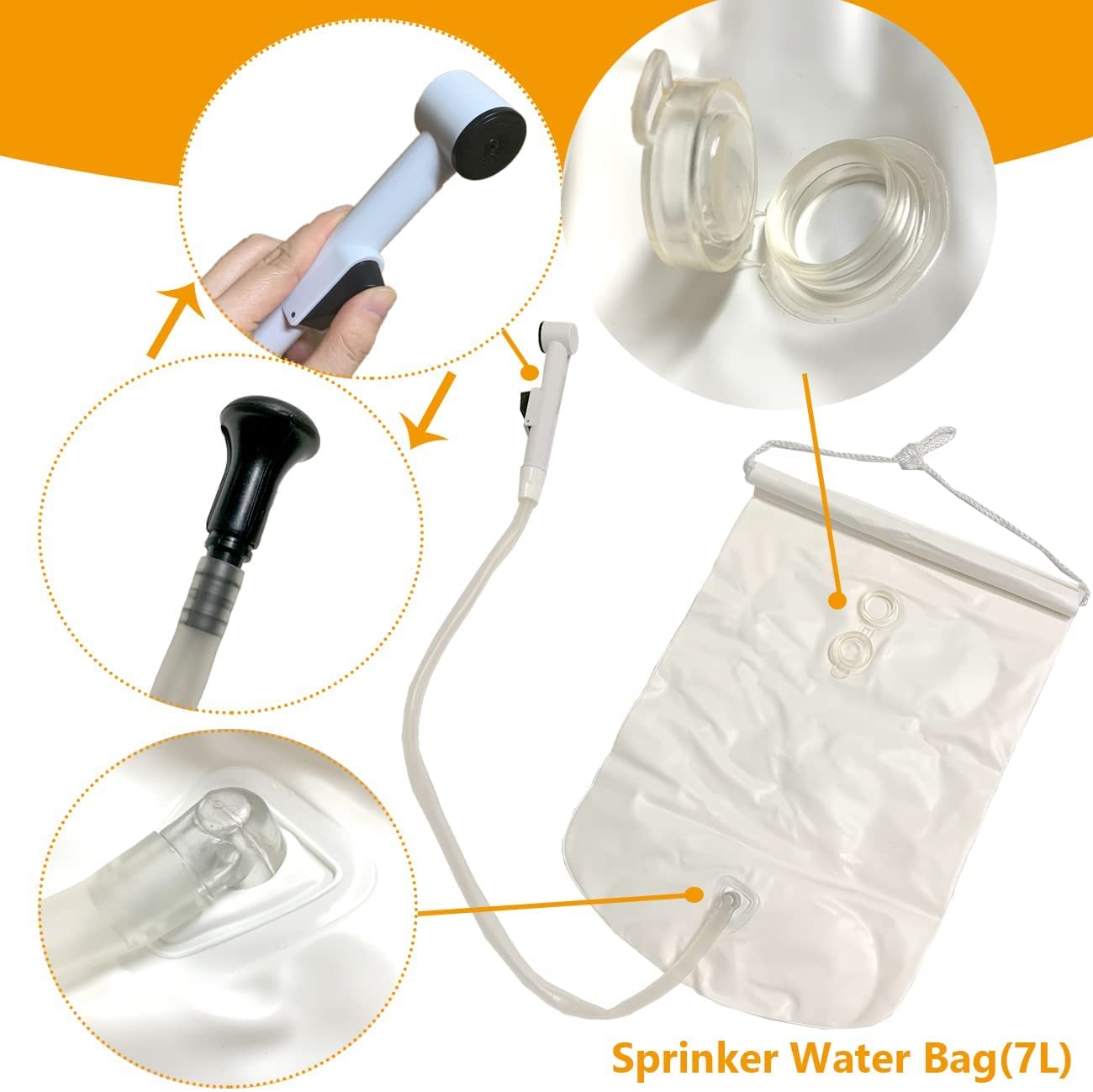 Lavabo per capelli gonfiabile letto - Lavabo shampoo portatile Letto da bagno Aiuti ausiliari rilegati per disabili, anziani, pazienti costretti a letto, in stato di gravidanza (kit di 4)
