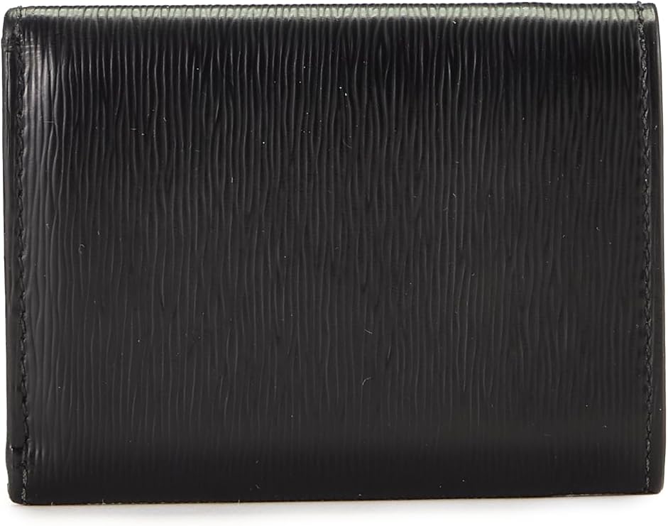 Pre-loved Black Vitello Move Compact Wallet, Black