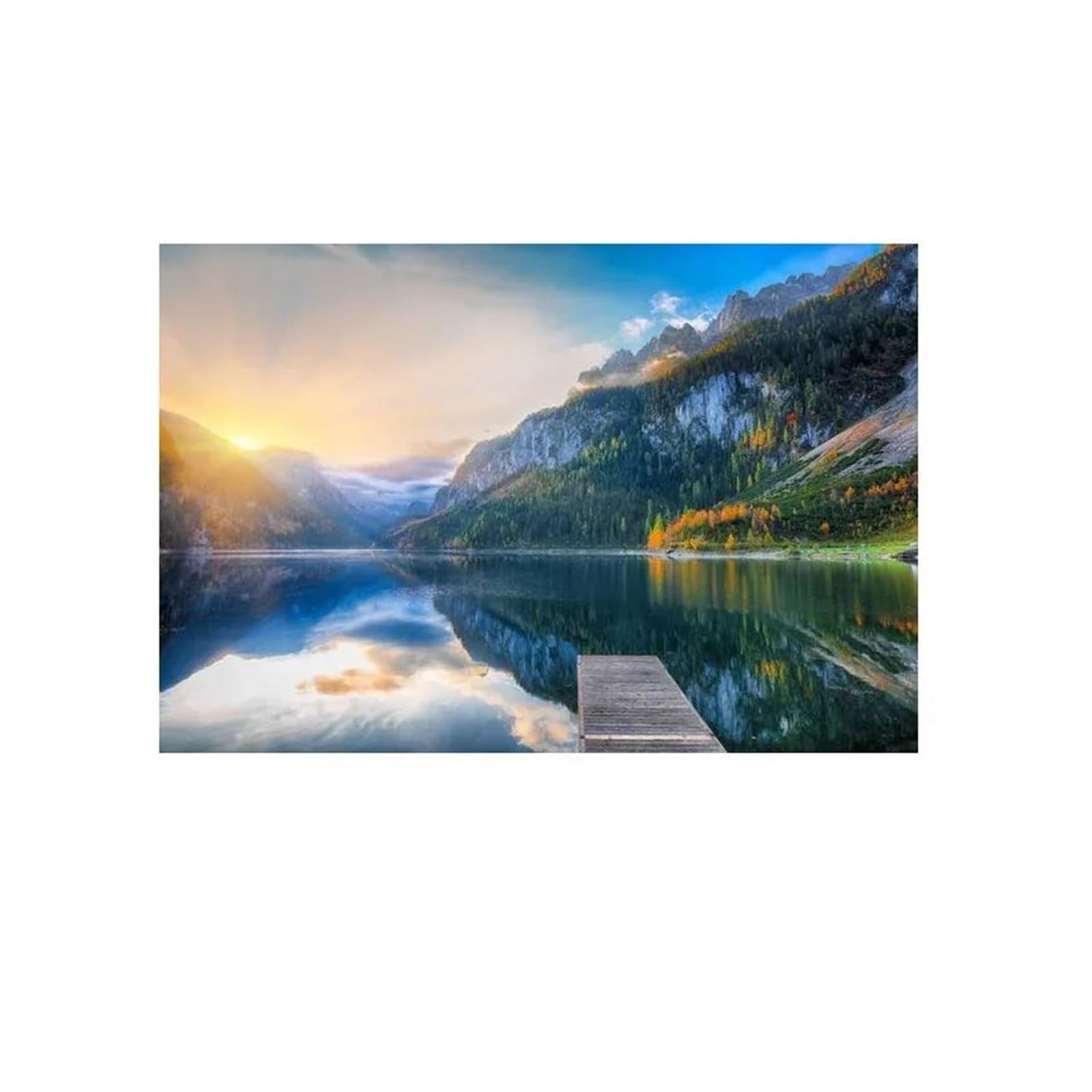 BYAMBD Aesthetic Pictures Nature Landscape Posters No Frame Forest Sunshine Prints Canvas Painting Wall Art Picture For Living Room Decoration(F,30x40cm)