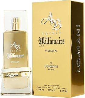 AB Spirit Millionaire by Lomani for Men - 2 Pc Gift Set 3.4oz EDT Spray, 6.8oz Deodorant Spray