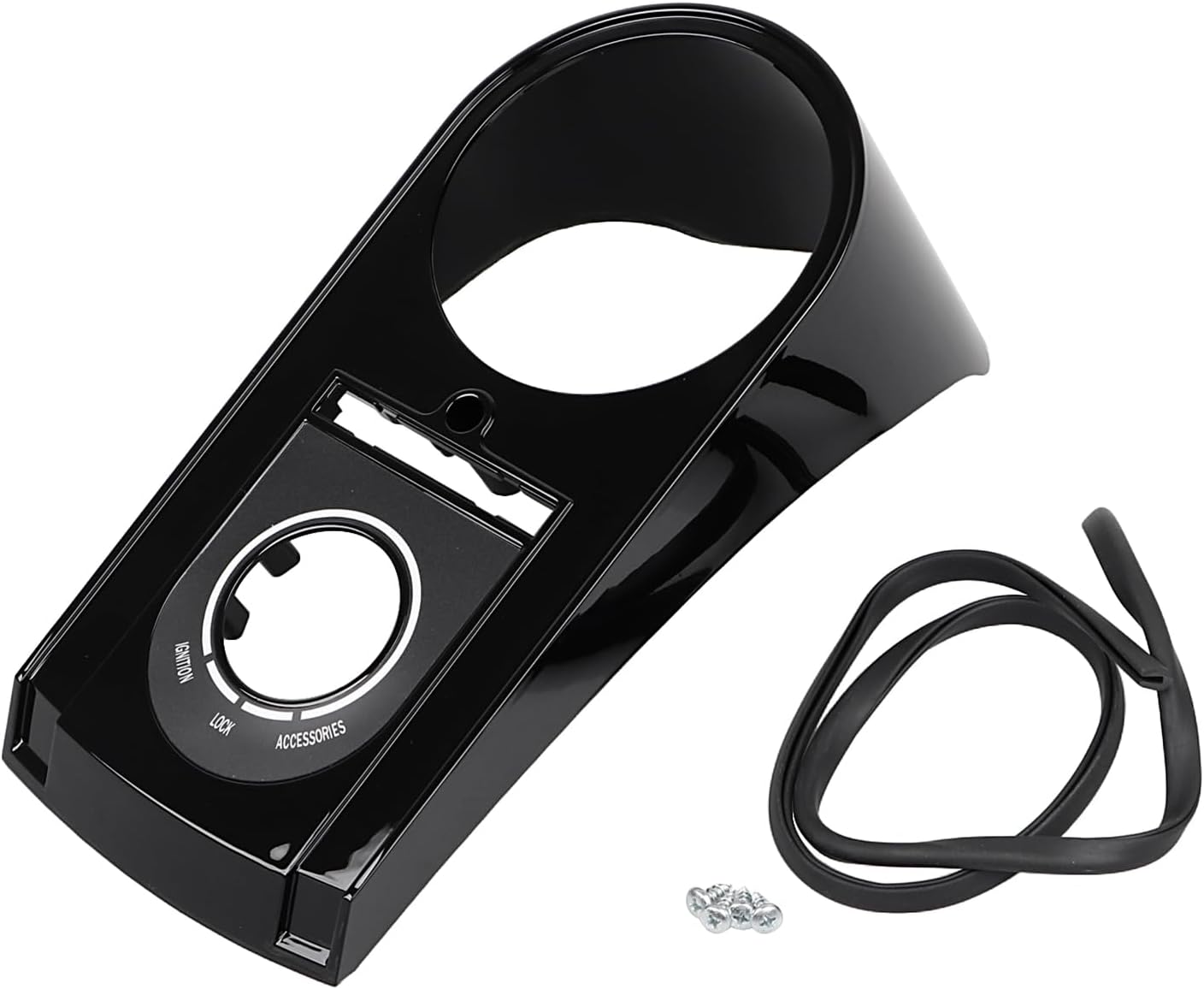 Vivid/Gloss Black Fuel Tank Console Dash Panel Cover Speedometer Housing Fit for Harley Softail Deluxe Fat Boy Heritage Classic 2000-2010