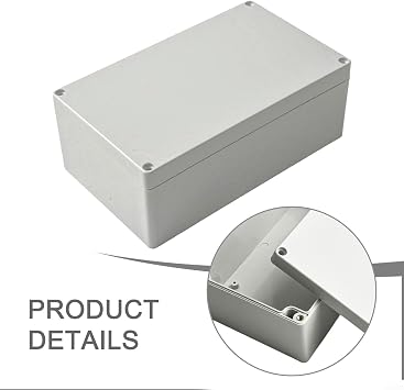 ABS Plastic Waterproof Junction Box IP67 Rated Electronic Project Enclosure with Screws for Outdoor Indoor Use(A-200 * 120 * 75mm)