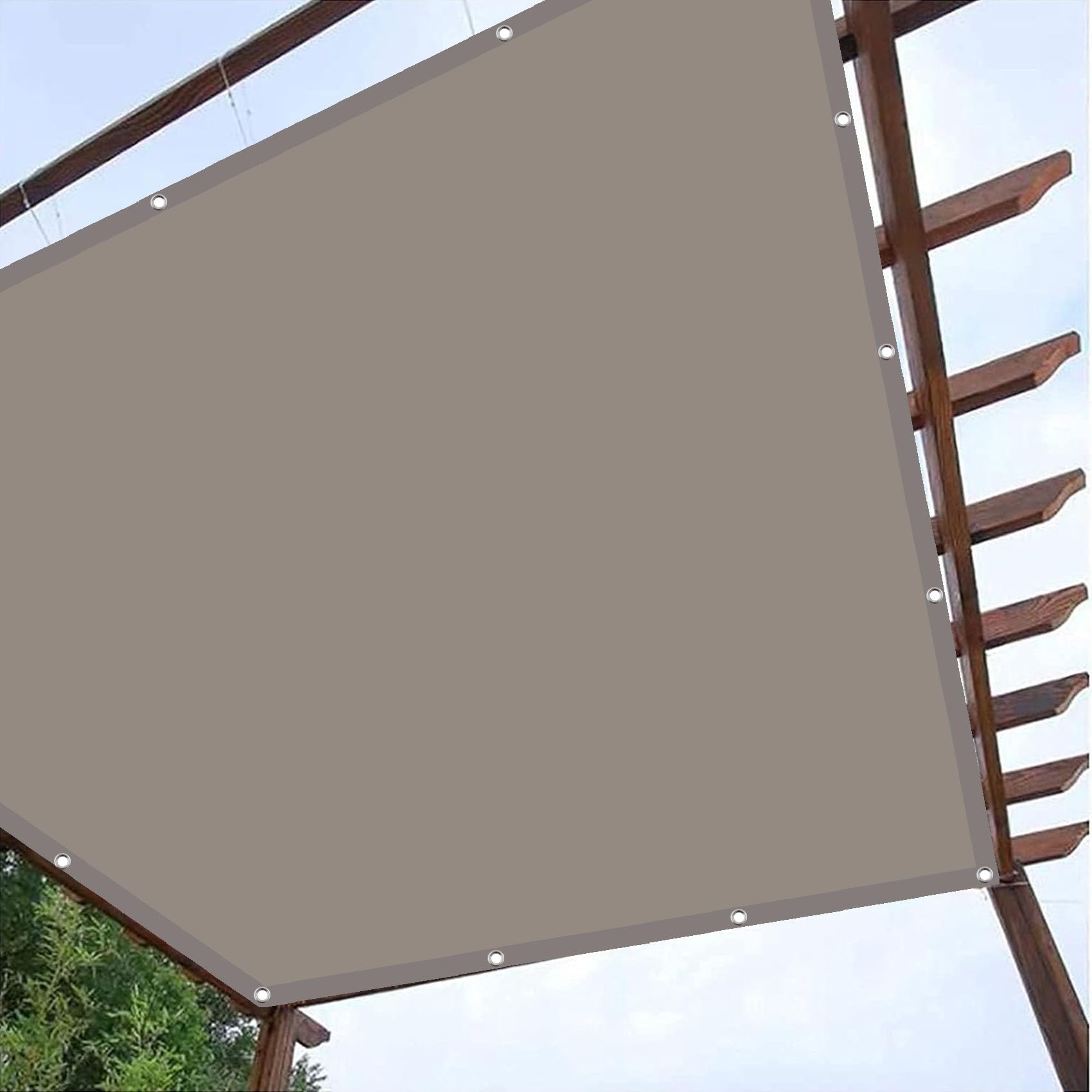 Voile d'ombrage imperméable 1x3.8m : fini la pluie et les UV sur la terrasse