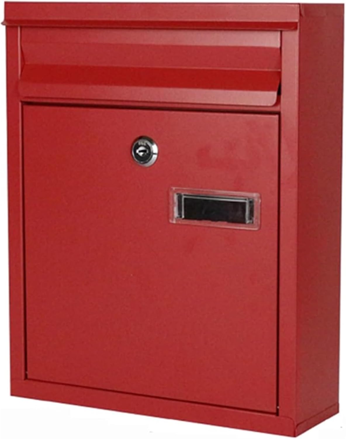 Locking Galvanized Sheet Metal Mailbox Mailboxes with Viewing Port Full Opening Door Design Wall Mounted Parcel Boxes with 4 Hole