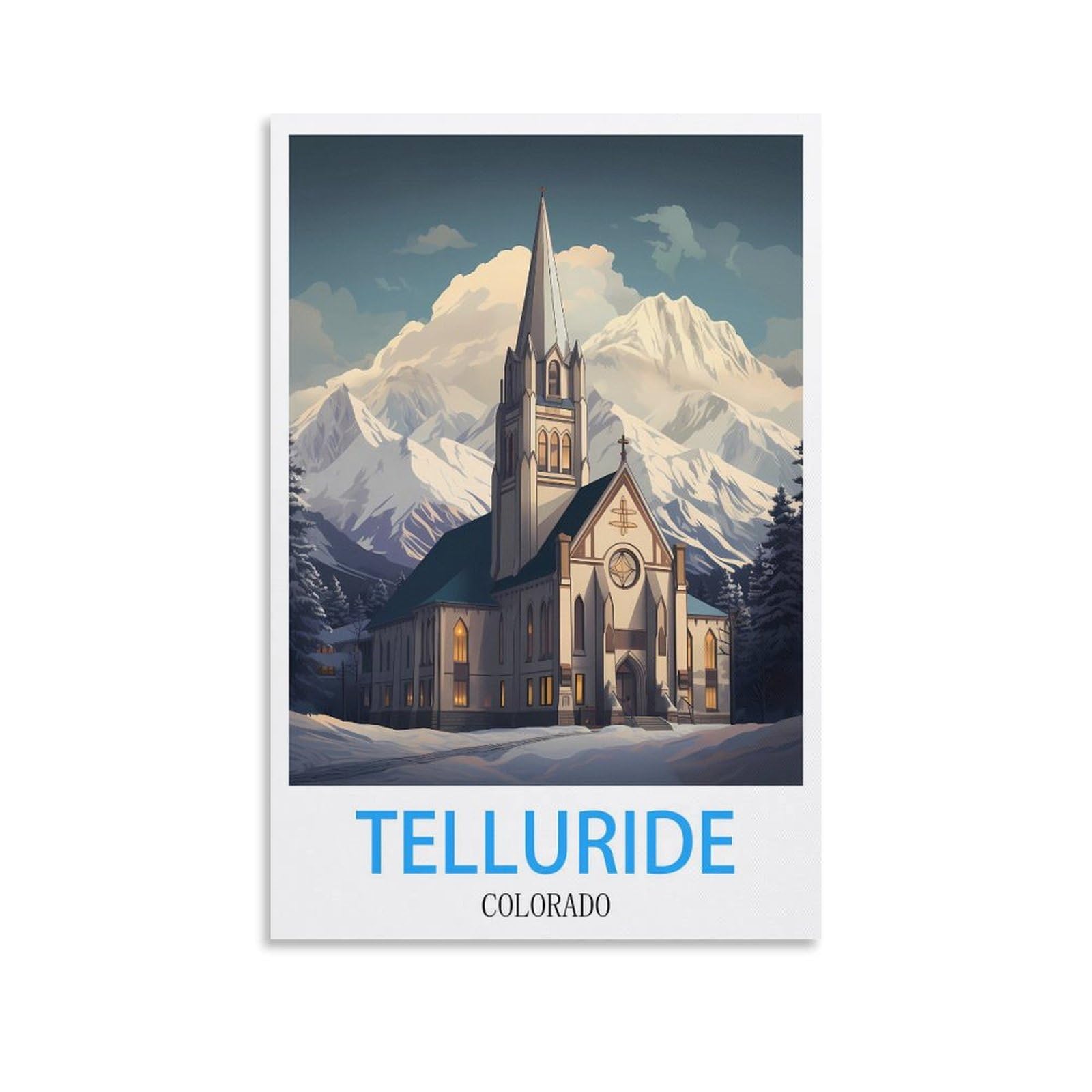 Vintage Metal Tin Signs,Telluride Colorados,Art Plaque Poster Wall Decor for Home Tool Room Bar Club Restaurant Cafe 15x30cm