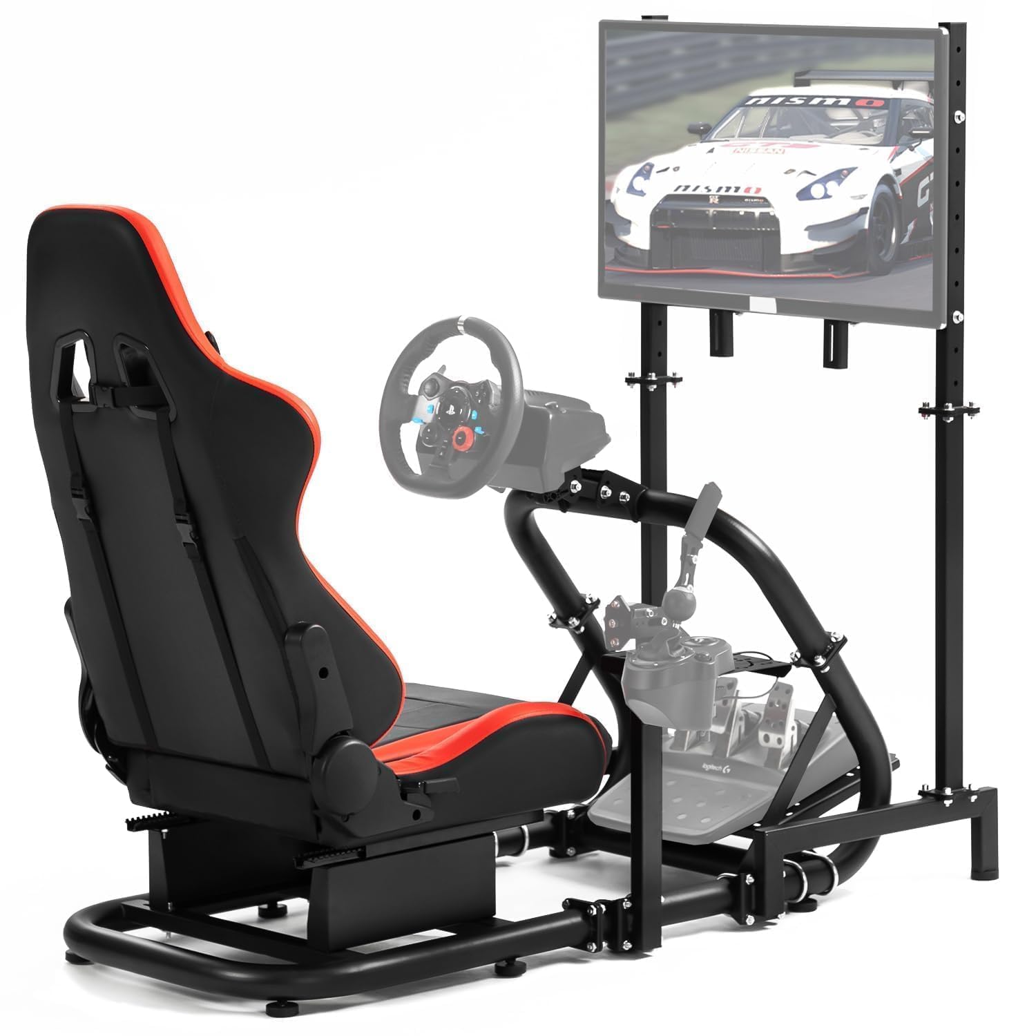 Dardoo Racing Simulator Cockpit with Monitor Mount
