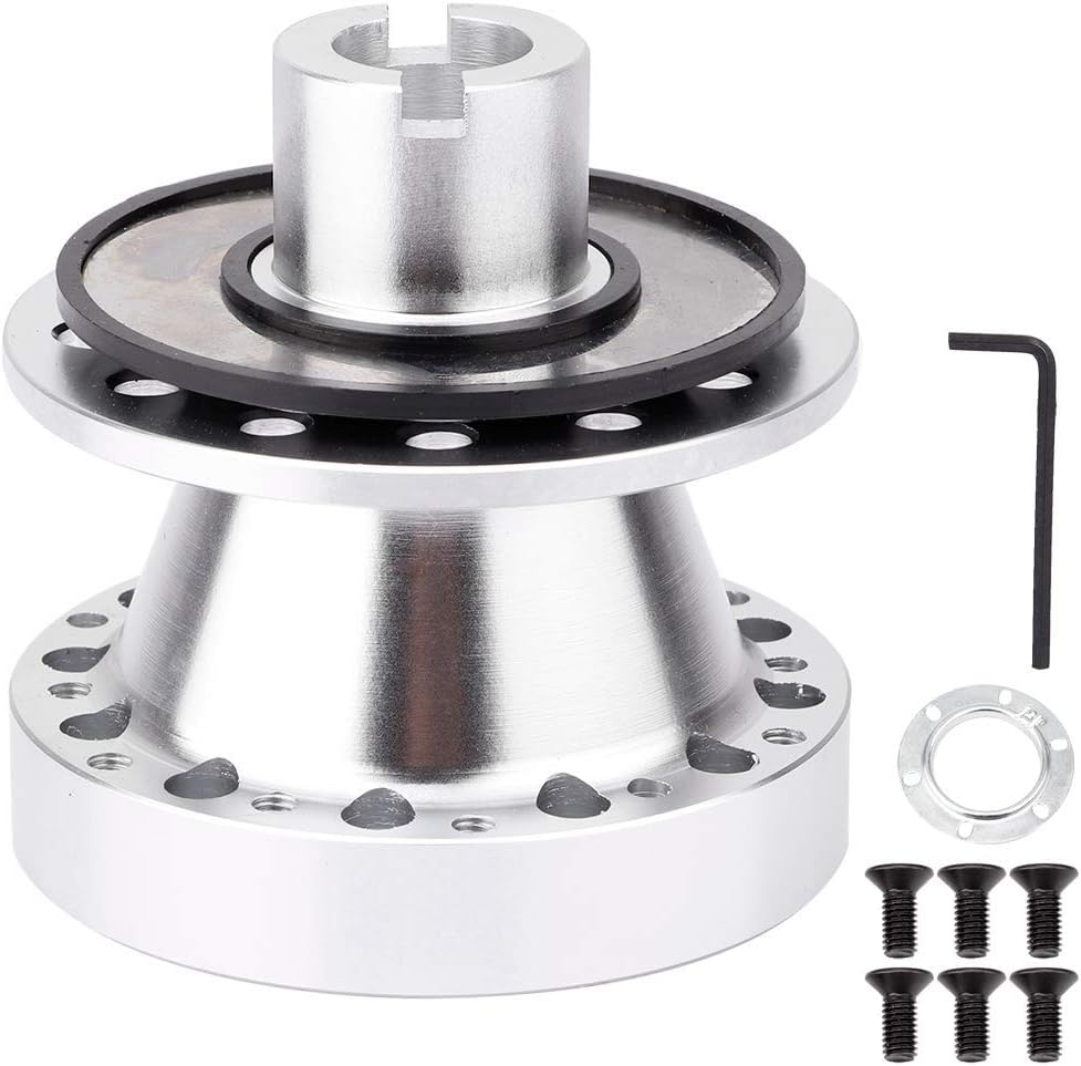 Car Steering Wheel Hub Quick Release Adapter Kit for Rsx/TL/EK/CR-V/Civic/S2000 Silver