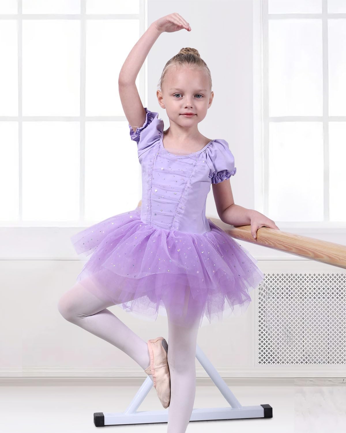 iMucci Toddler Girls Sequin Tutu Dress, Dance Ballet Leotards for Girls(12 Months-8 Years)