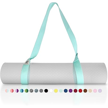 Tumaz Yoga Mat Strap [UPGRADED] (2 Sizes) with Extra Thick &amp; Comfy...