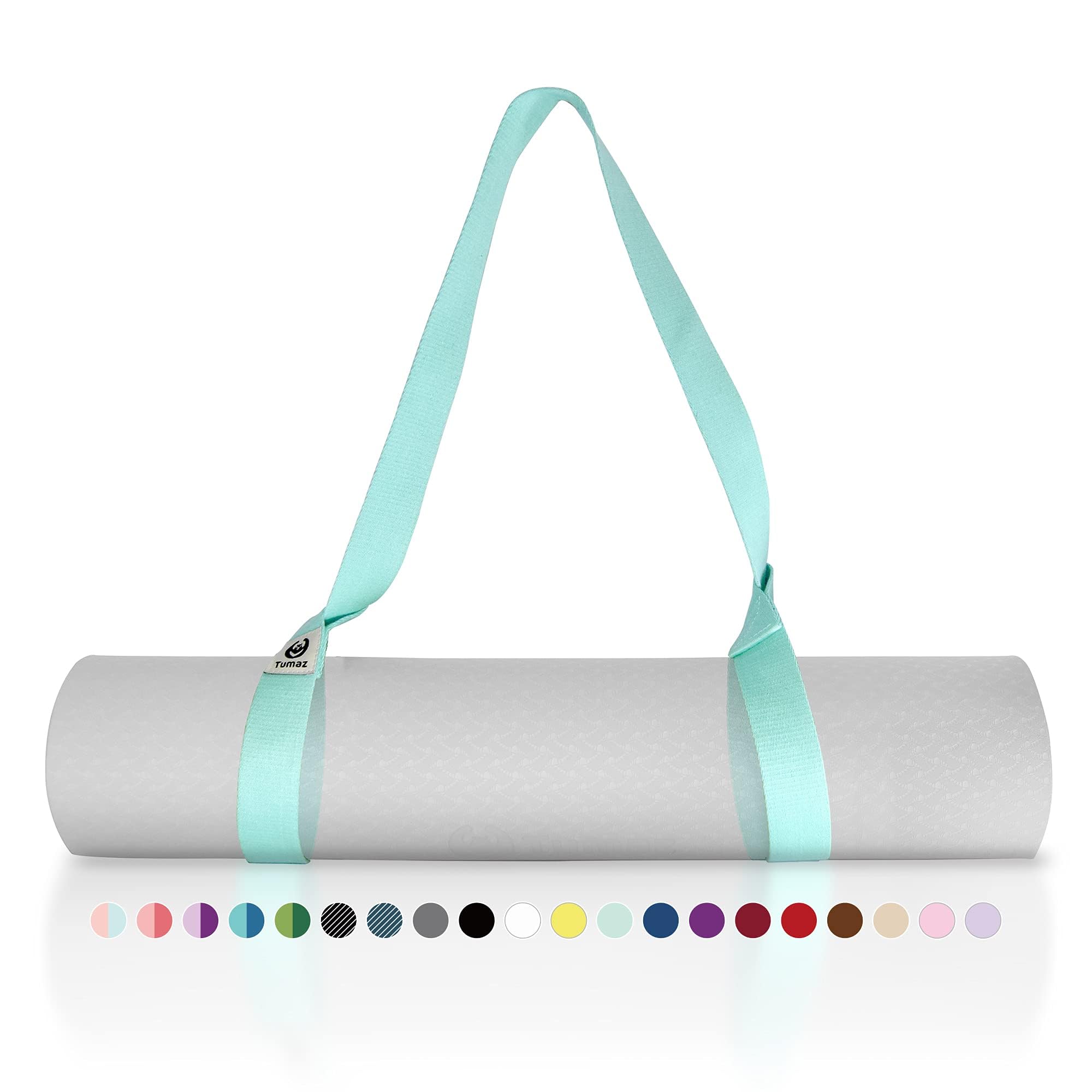Tumaz Yoga Mat Bag – Cargo Yoga Mat Bag Carrier – Build-in Yoga Strap, 3 Pockets for Yoga Essenials, Water-resistance Fabric, G-hook Closure, Yoga Bag for Mat and Yoga Mat Carriers Fits All Stuffs