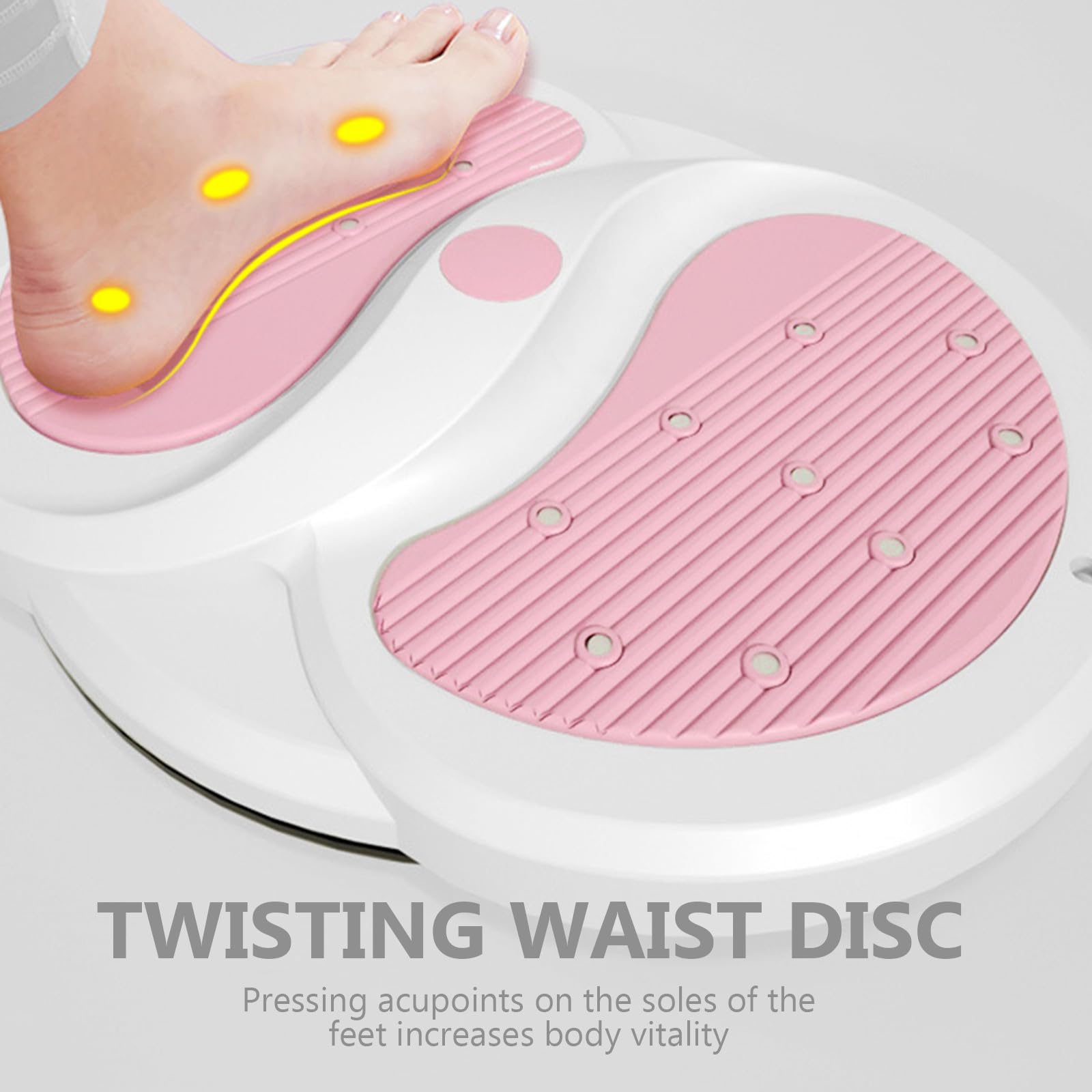 TOYANDONA Disco di Esercizio Rotante per Addome e Vita, Rosa, Uso Domestico