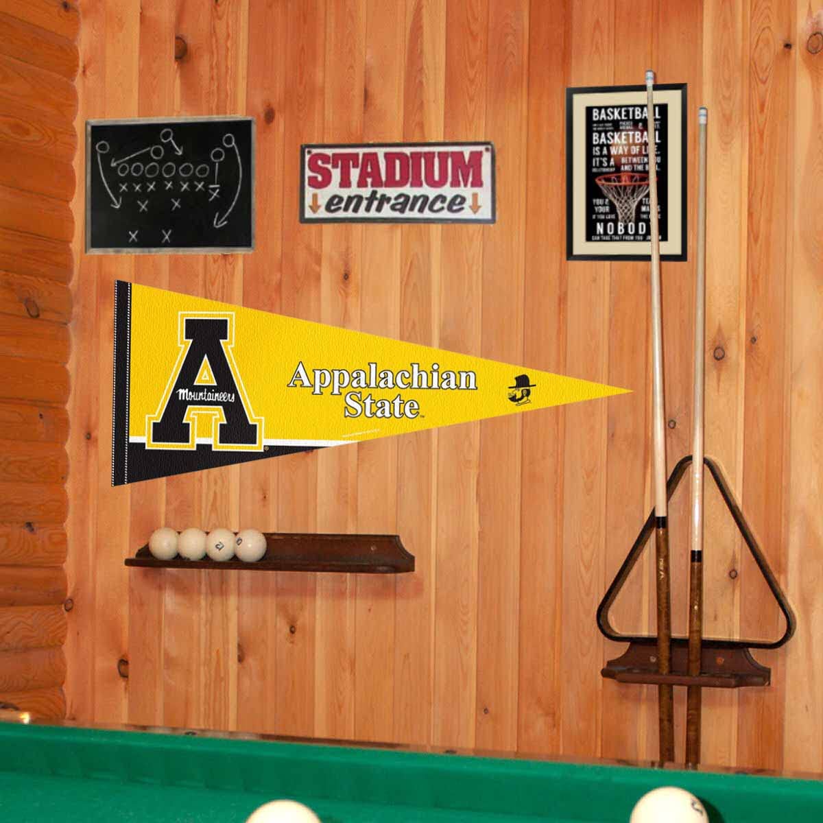 College Flags & Banners Co. App State Mountaineers Pennant and 12 in X 30 in Banner