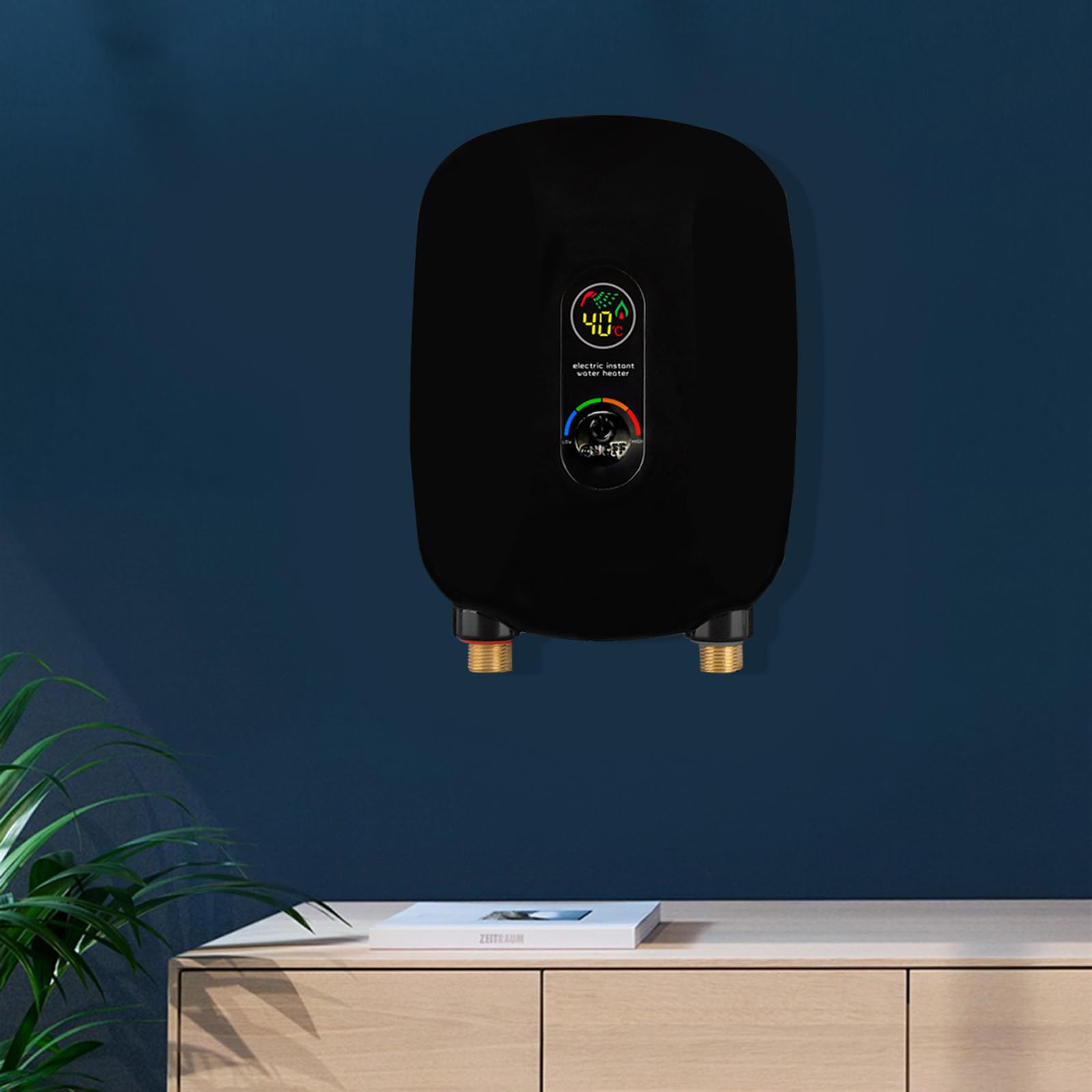 Elektrische mini-doorstroomboiler, 6,5 kW, badkamer, instant warm water, voor keuken en badkamer Elektrische mini-doorstroomboiler, 6,5 kW, badkamer, instant warm water, voor keuken en badkamer