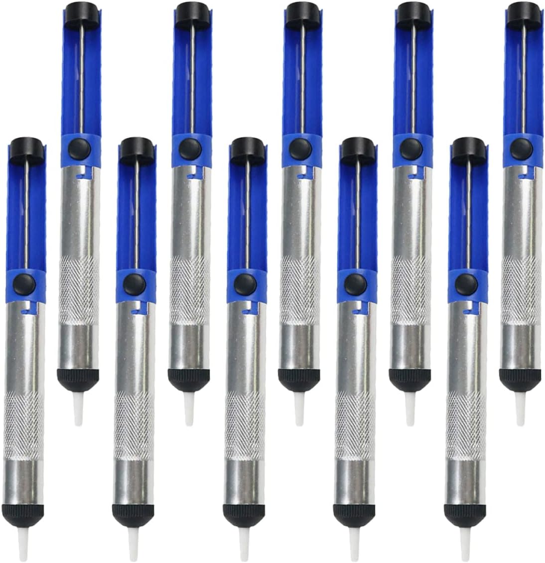 10pcs Solder Desoldering Pump Tool Kit Lightweight Vacuum Removal Tool for Efficient Solder Extraction Easy One-handed Use for Circuit Board Repairs