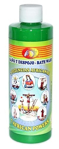 6 BOTELLAS 7 POTENCIAS AFRICANAS BAÑO 7 POTENCIAS AFRICANAS BANO Y LAVAPISOS 8OZ - MAGIA ESPIRITUAL PAGAN WICCA